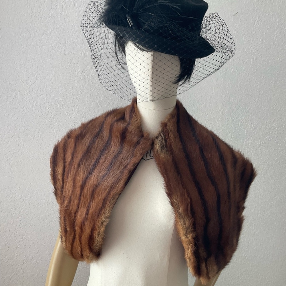 Vintage Mink Fur Stole.
